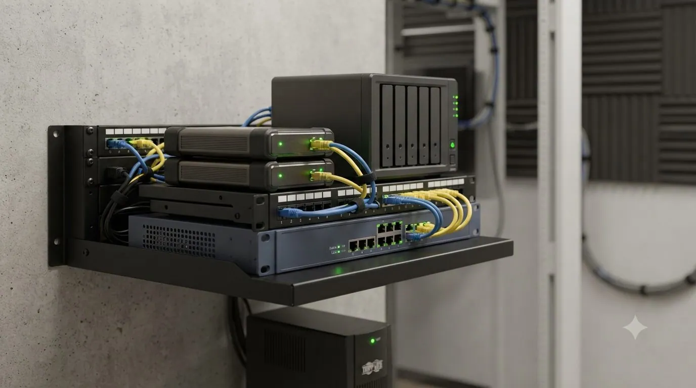 A secure network and backup setup representing ransomware protection