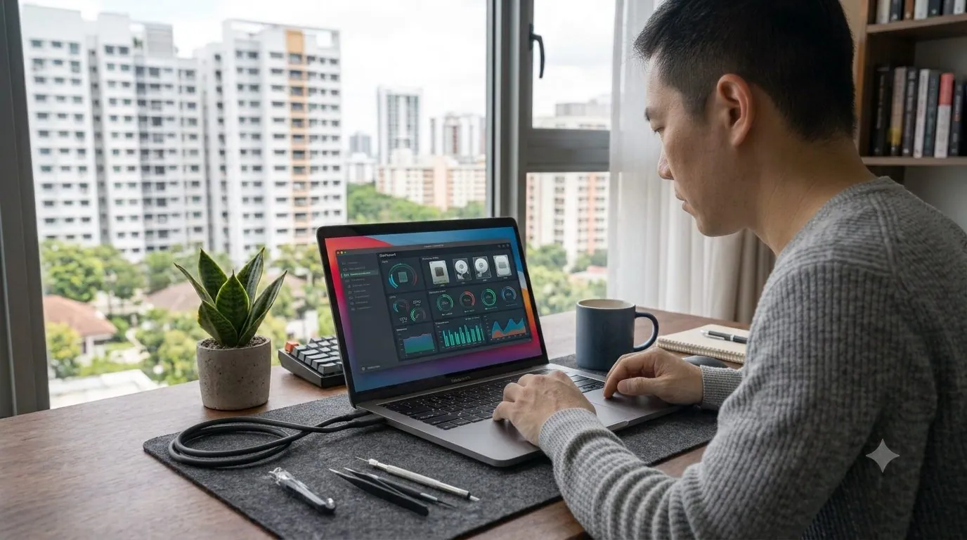 A person recovering a PowerPoint file from AutoRecover on a laptop