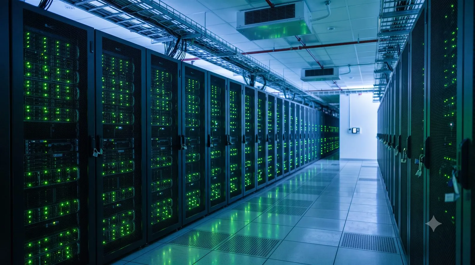 A secure server room representing protected enterprise data assets